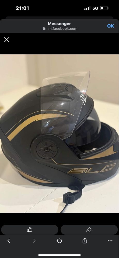 Capacete BLD Fechado com Viseira Dupla - Estilo, Seguranç