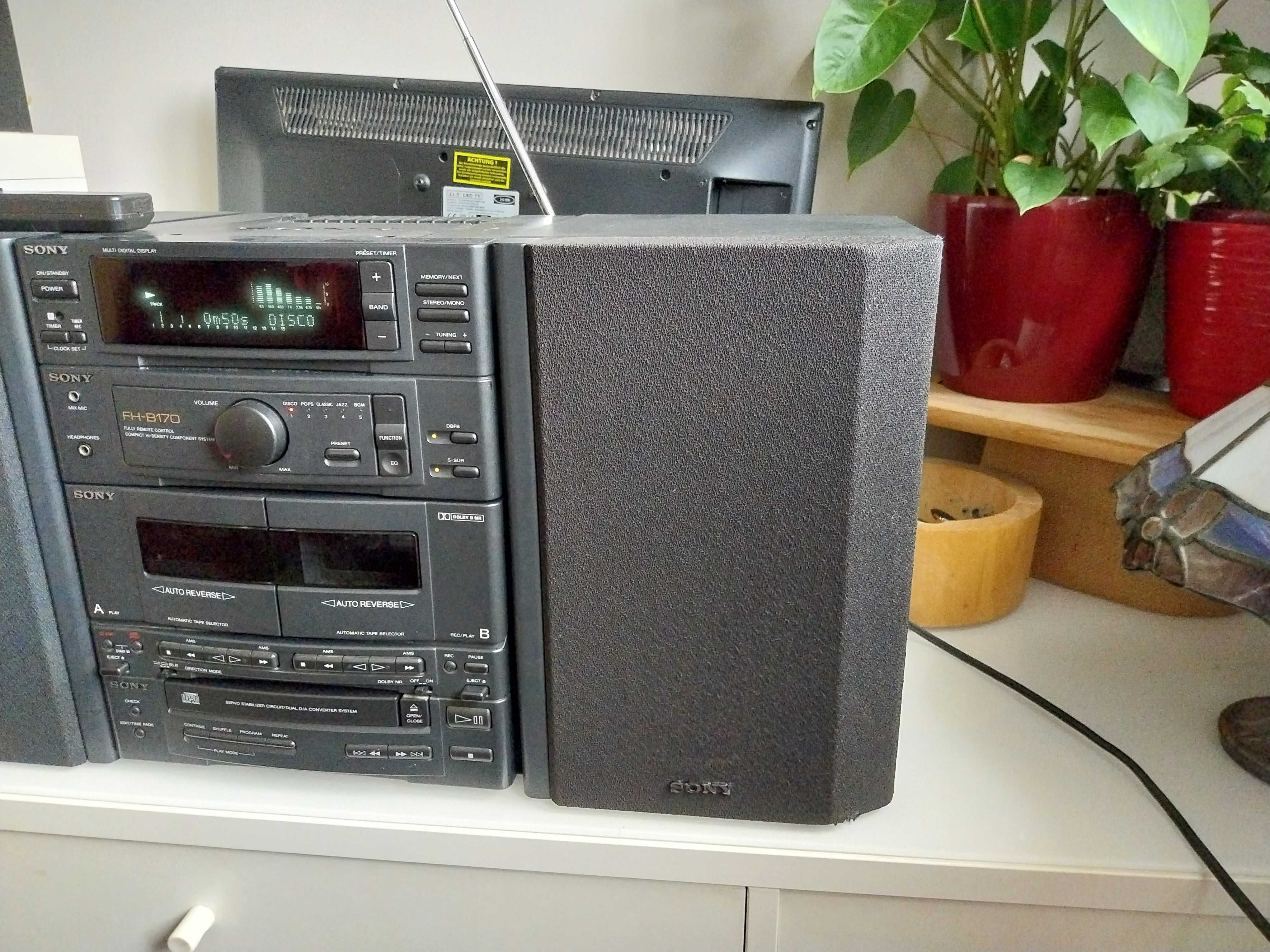 Wieża/Radiomagnetofon z CD Sony HCD-H170/pilot