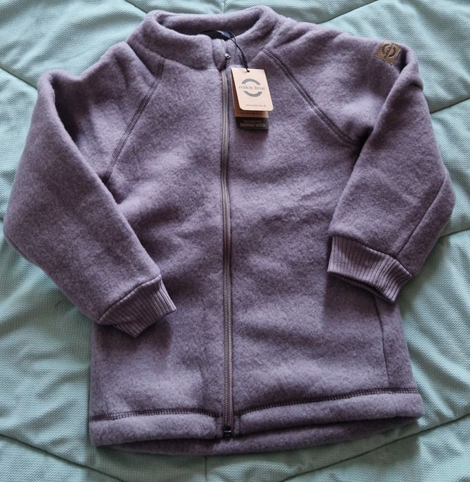 Nowa kurtka wełniana merino Mikk-line 110 unisex szara