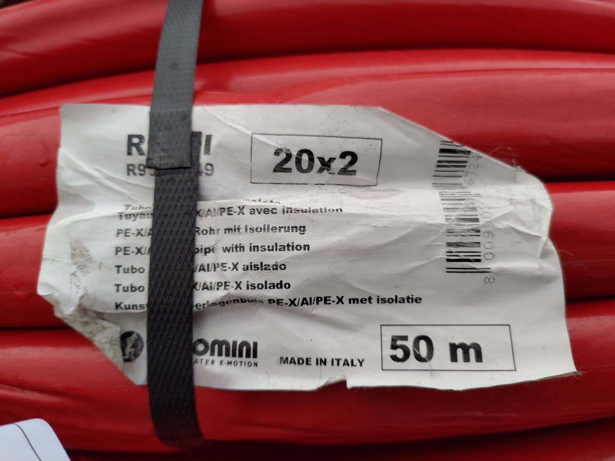 Giacomini rura PE-X/AL/Pex-x w otulinie 20 , 26 ,32
Made in Italy 
Dos