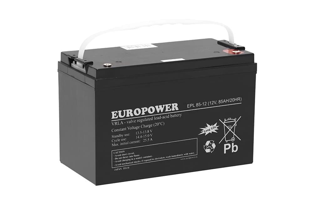 Акумулятор AGM EUROPOWER EPL 85-12, 12V, 85AH/20HR.