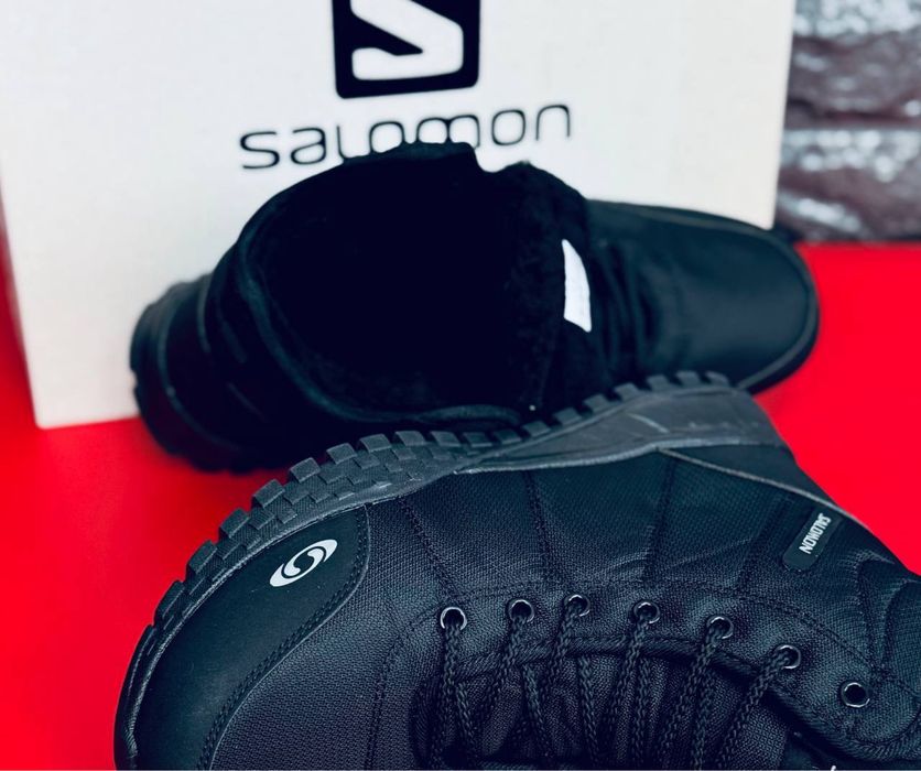 Зимние качественные термо ботинки Salomon/ чоловічі черевики саломон