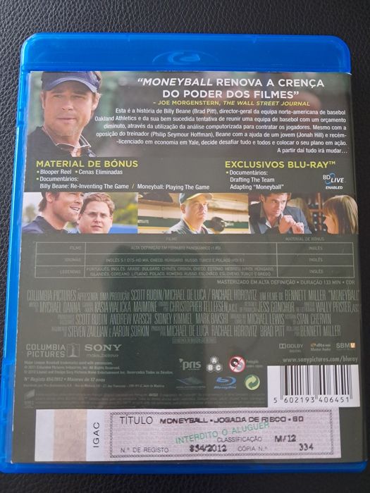 Blu-ray Moneyball - Jogada de risco