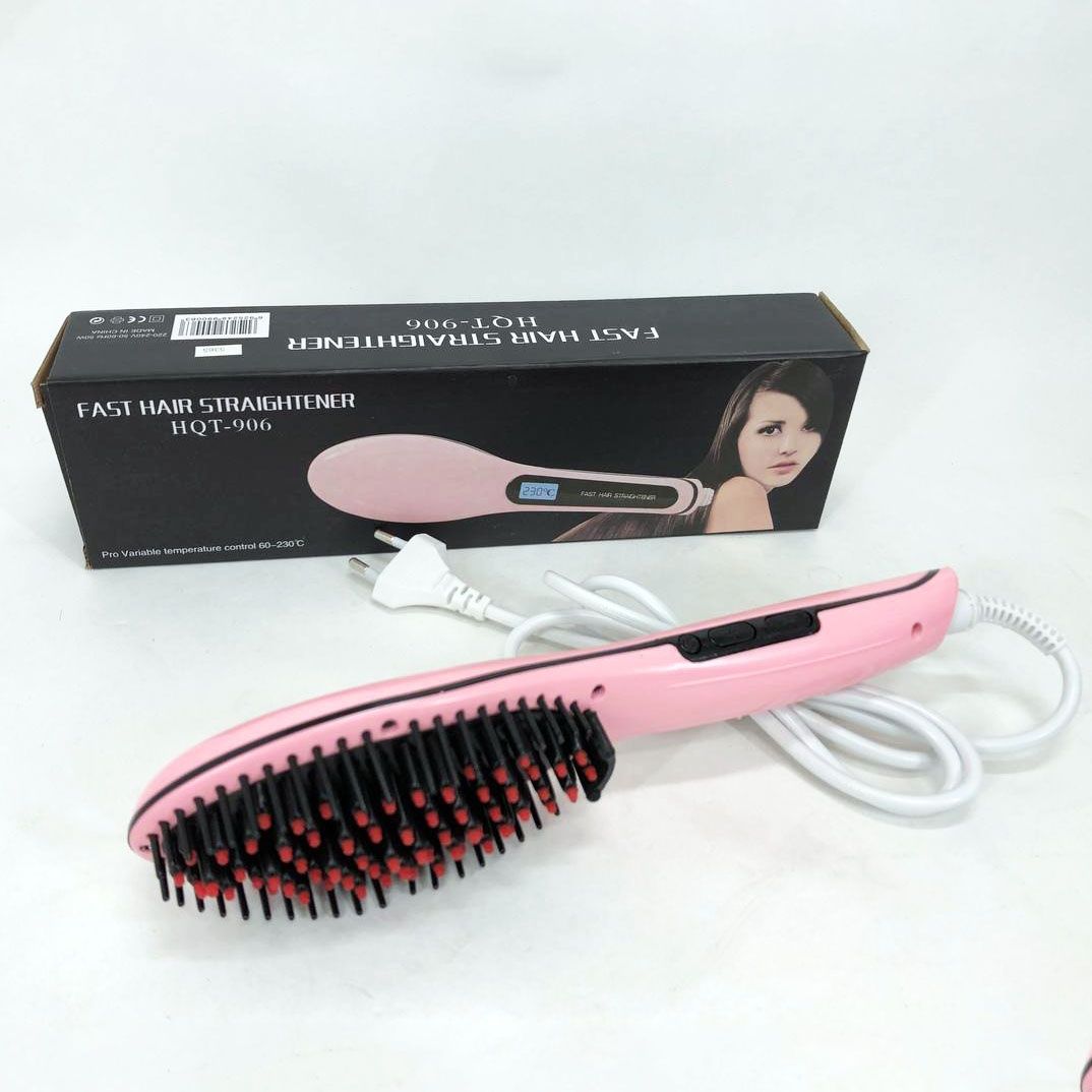 Гребінець випрямляч Fast Hair Straightener, гофре плойка прасок