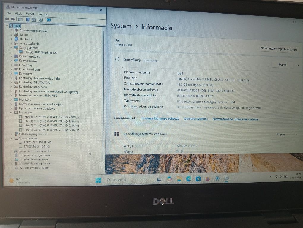 Laptop Dell Latitude 3400 Win 11 Pro