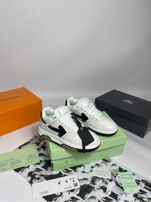 ‼️АКЦІЯ‼️Кросівки Off-White white-black/біло чорні ВСІ РОЗМІРИ! офвайт