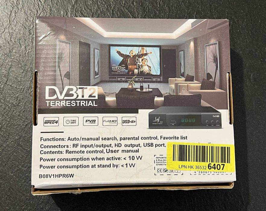 Hd Line Leyf 2111C Tuner dekoder odbiornik multimedialny czarny