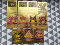 Колекція золотих карток Pikachu Pokémon. Pokémon Gold cards