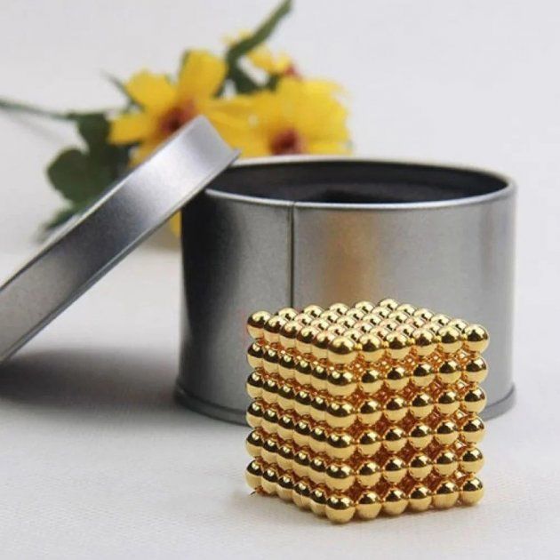 Магнітний конструктор Нео NeoCube Золотий, Магнітна іграшка неокуб