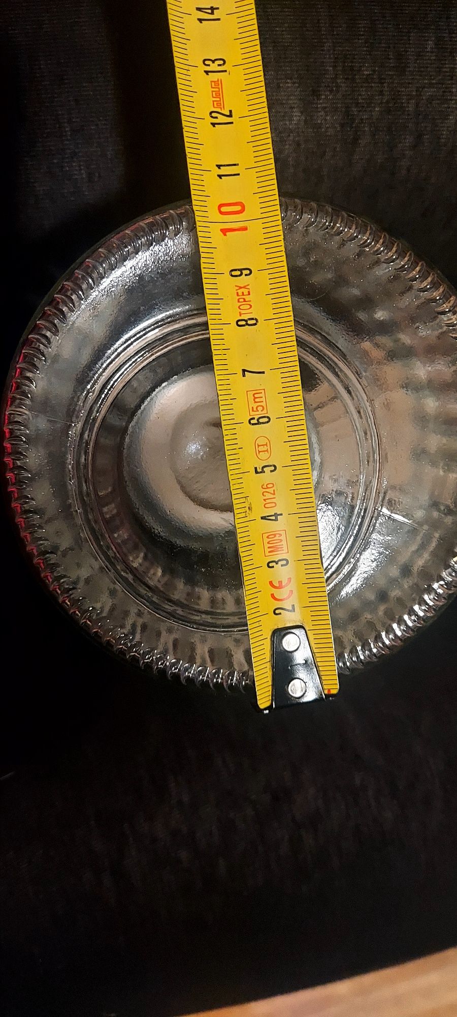Duży słoik z pokrywką serce szary wys. 24cm