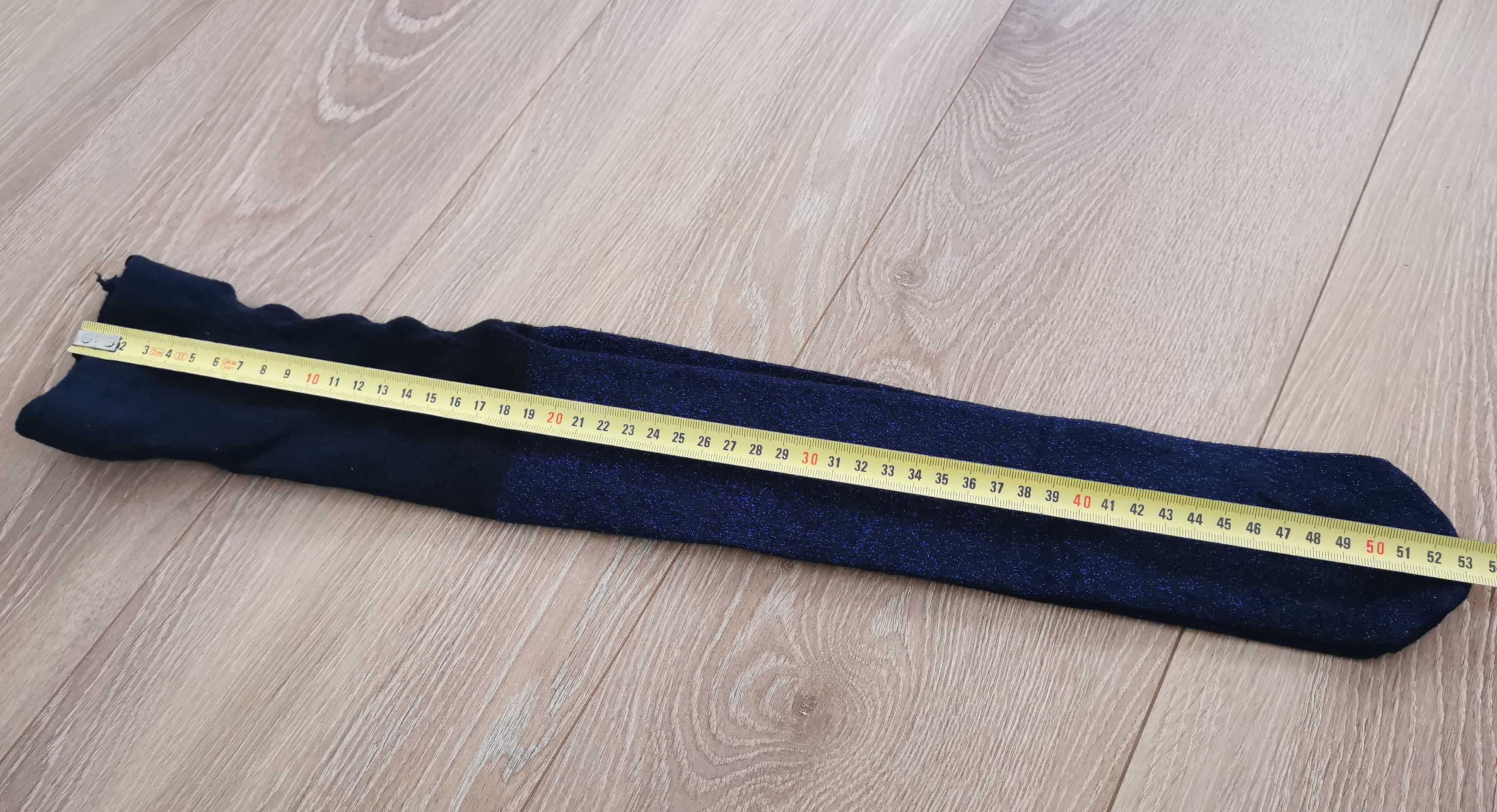 NOWE rajstopy brokatowe granatowe 74 cm coccodrillo świąteczne