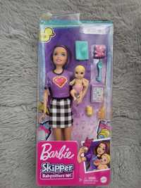 Barbie lalka opiekunka z dzieckiem i akcesoria