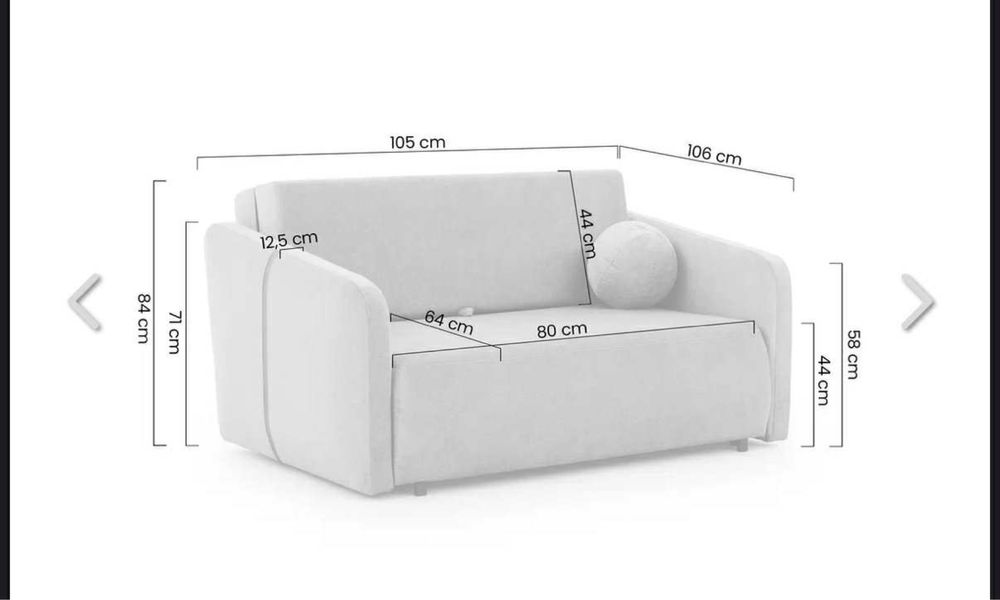 Rozkladana sofa jednoosobowa