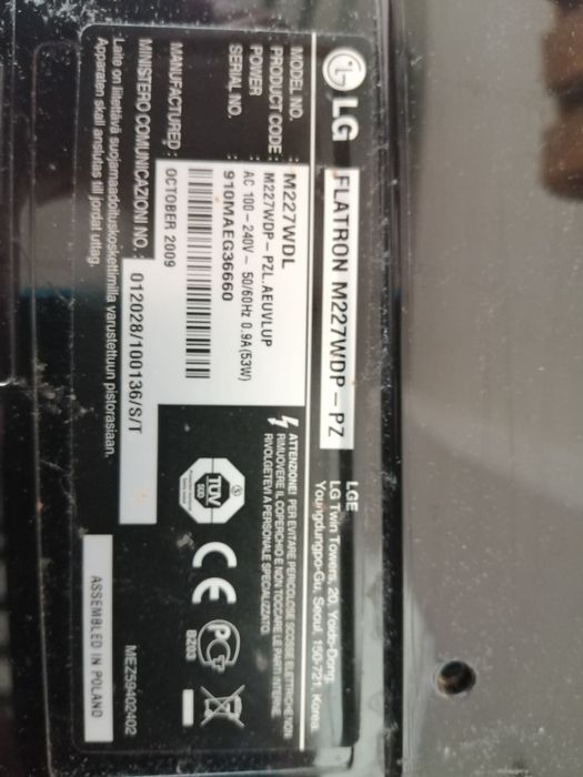 Pé de televisor LG