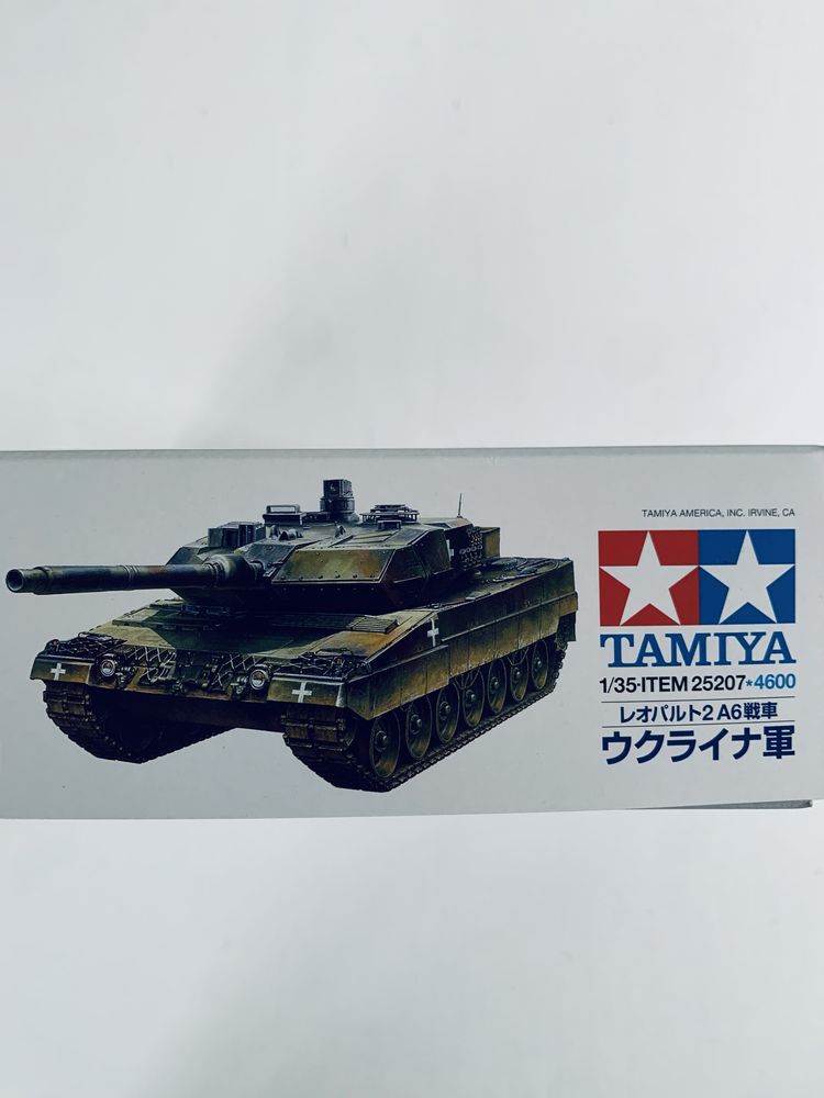 Czołg Leopard 2 A6 Tank Ukraine model do sklejania Tamiya 25207