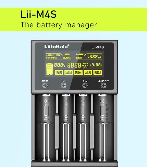 Зарядное устройство LitoKala Lii-M4s