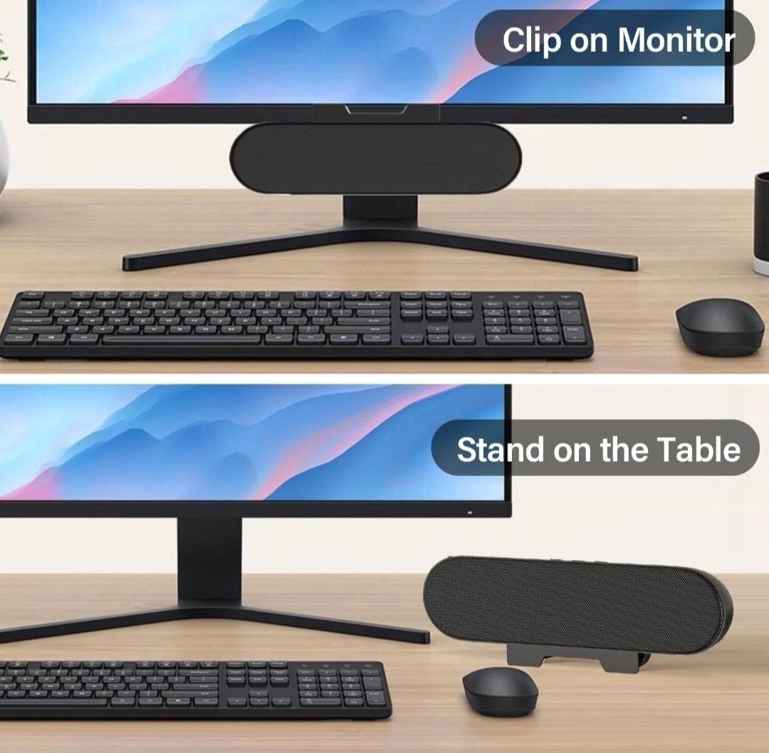 Głośnik USB ZETIY Soundbar, głośnik monitorujący do komputera, przenoś