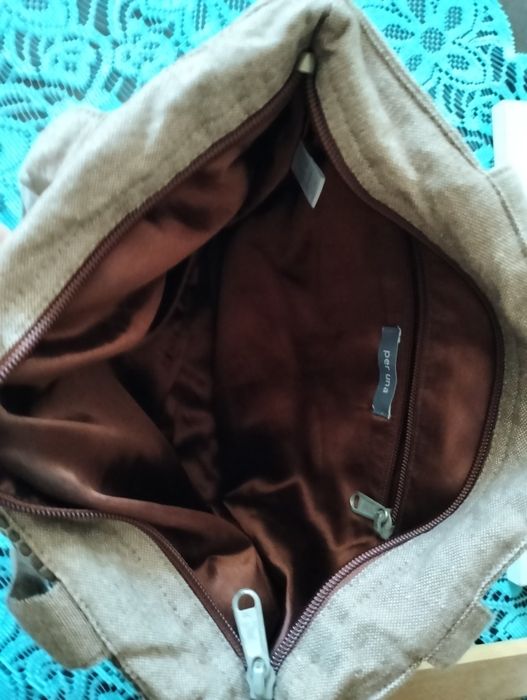 Haftowana torebka - rękodzieło; Per Una; 26 x 31 x 11cm