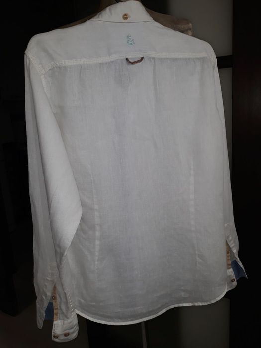 Рубашка сорочка льняна льон colours & sons