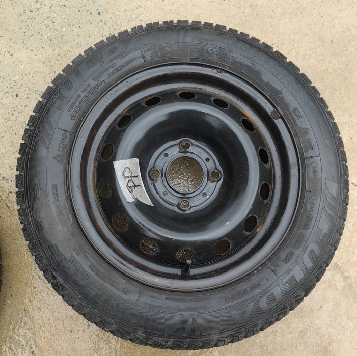 Koła zimowe felgi stalowe 4 sztuki R14 175/65 Fulda dużo bież Peugeot