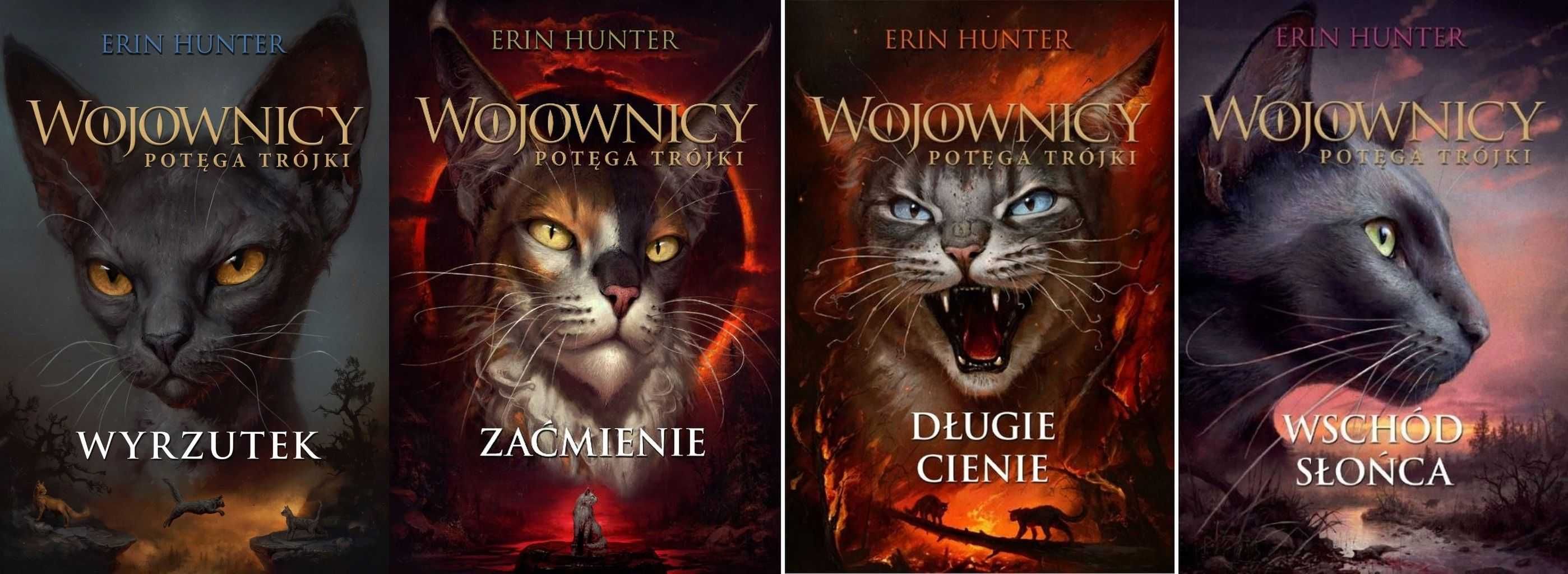 Wojownicy POTĘGA TRÓJKI Tomy 3-6 Erin Hunter zg. z ustaleniami