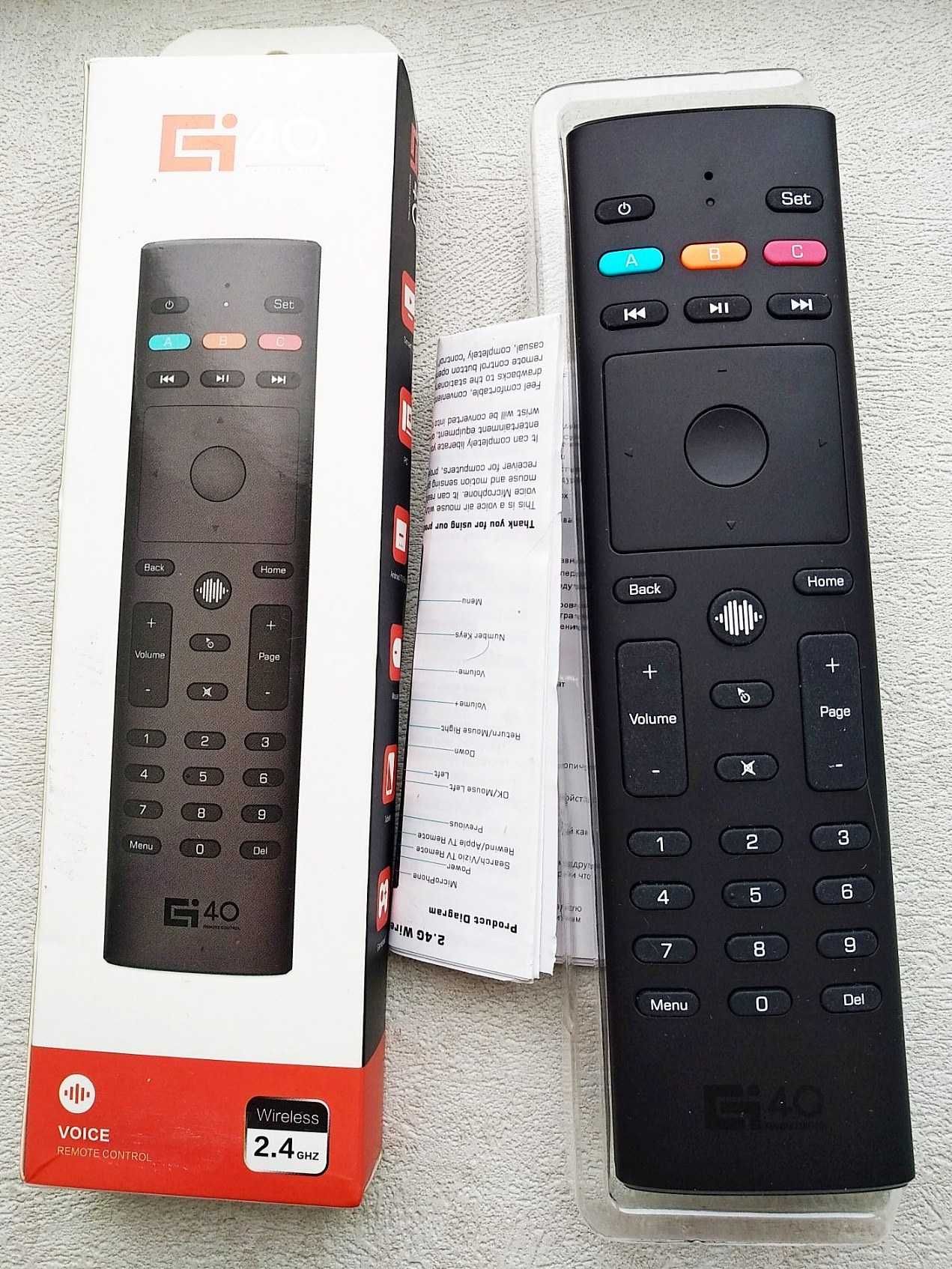 Пульт G40S Air mouse USB 2.4G