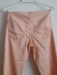 Spodnie, jeansy rurki, kolor łososiowy, CUBUS, jak NOWE, rozmiar S