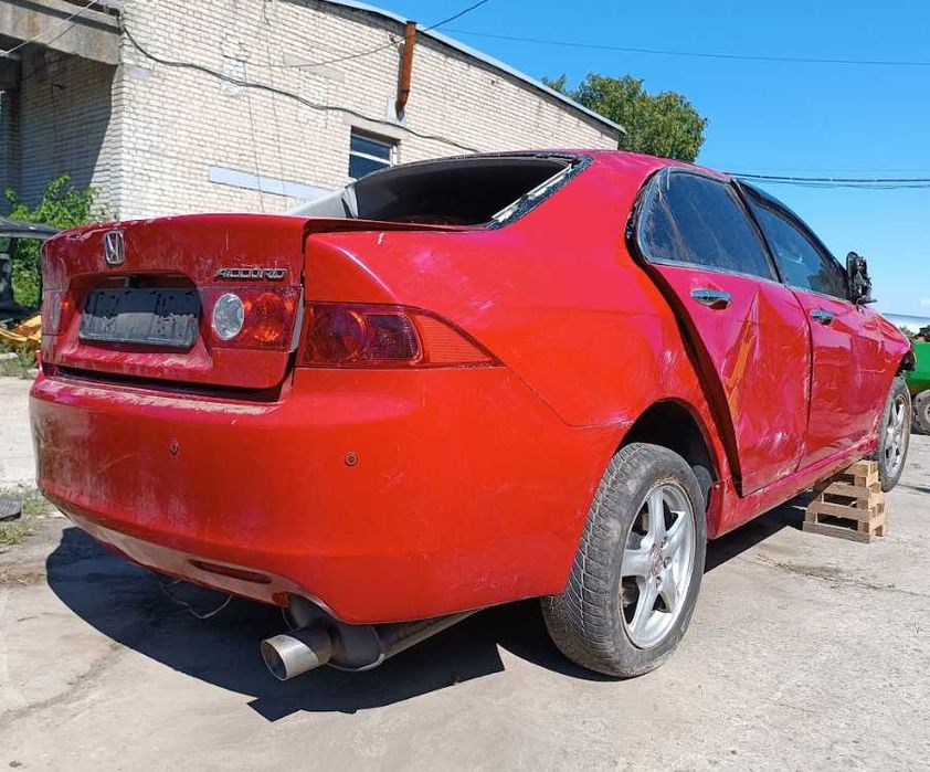 Кузов Honda Accord 2005 2.0 бенз красный седан. Разборка Honda Accord