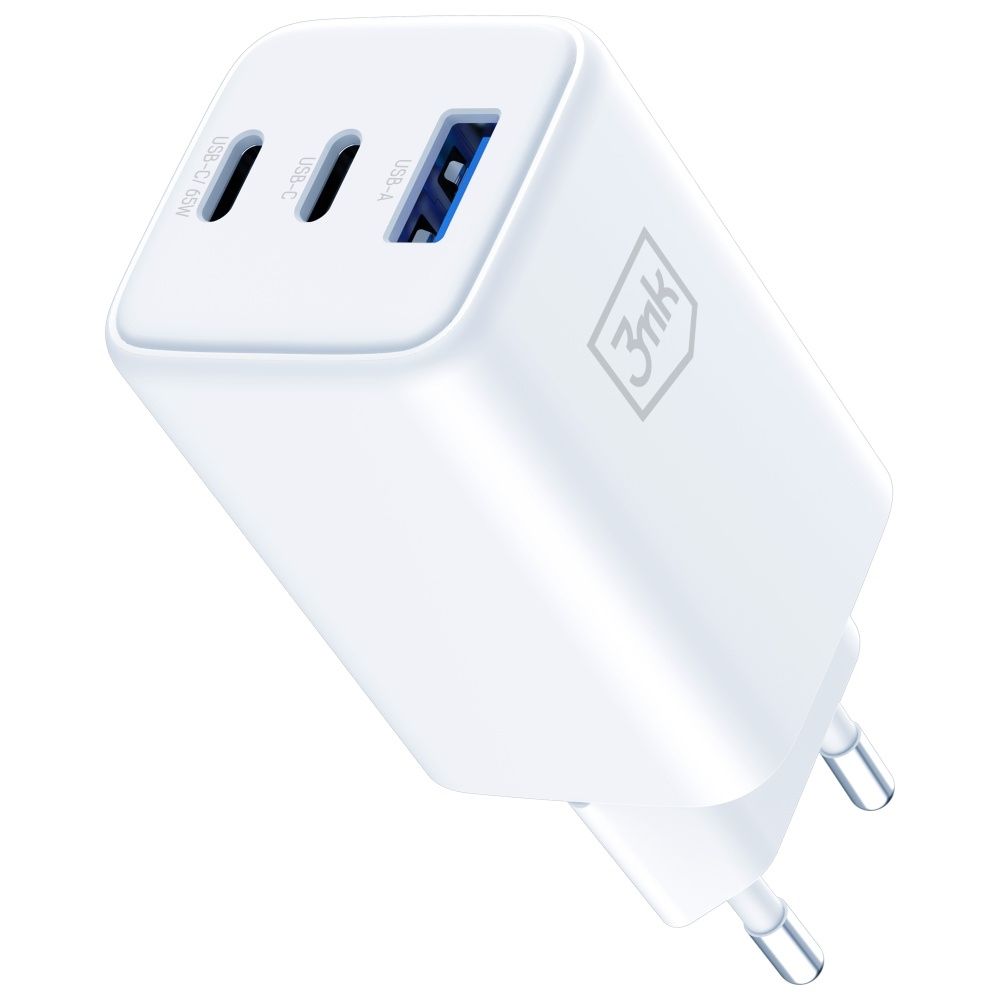 Ładowarka sieciowa 3MK Hyper GaN Charger 65W 1xUSB-A 2xUSB-C PD QC4+