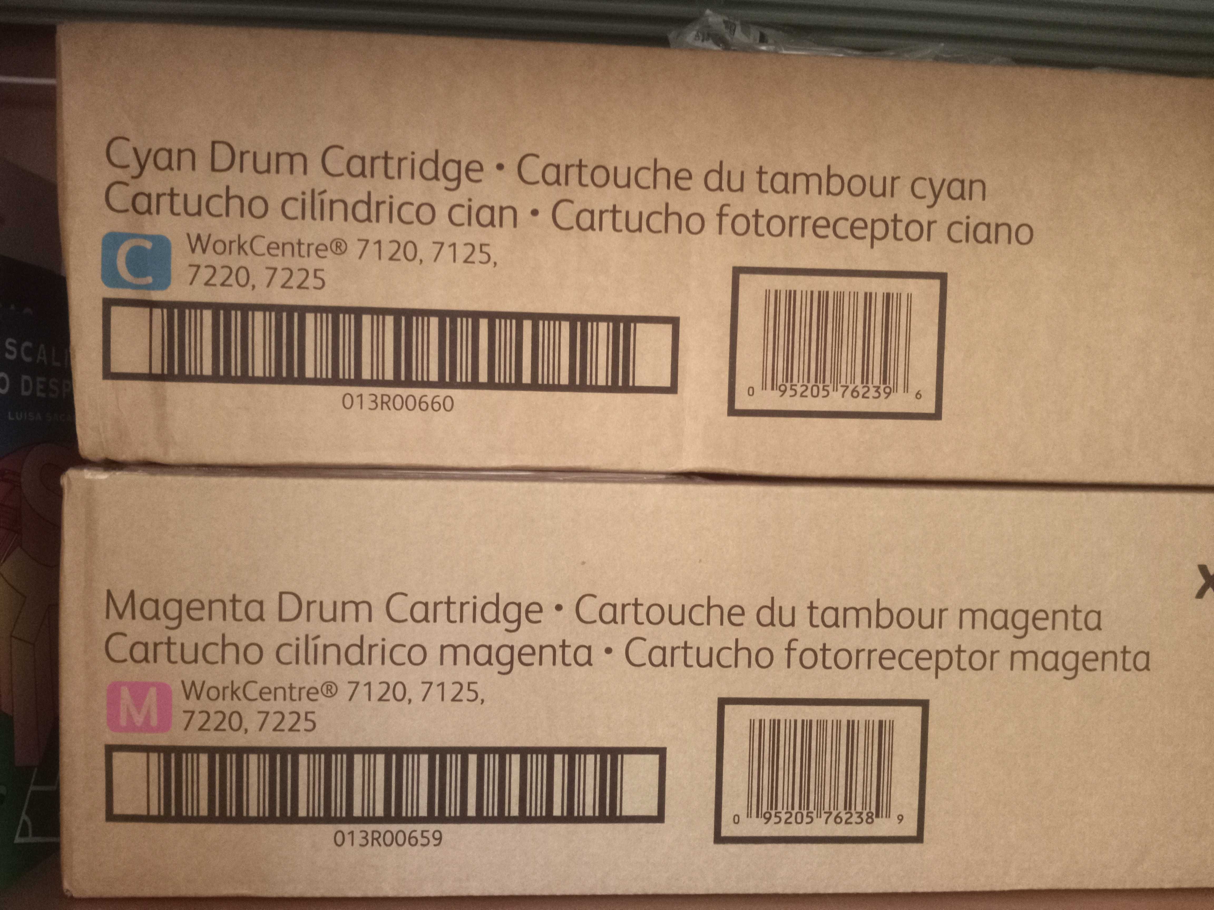 Cartuchos/ tambores novos para Xerox WorkCenter 7120/7125/7220/7225