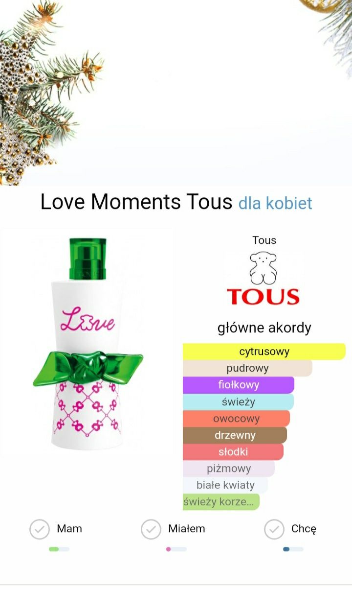 Tous Love moments 90 ml zapach perfumy