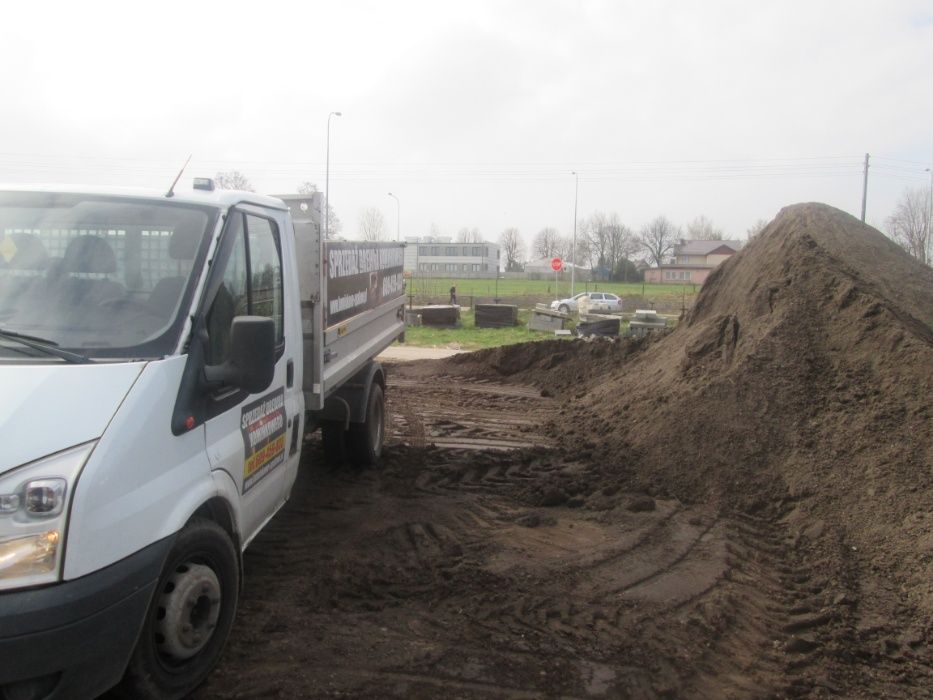 Piasek płukany ,czarnoziem przesiewany z transportem do piaskownicy