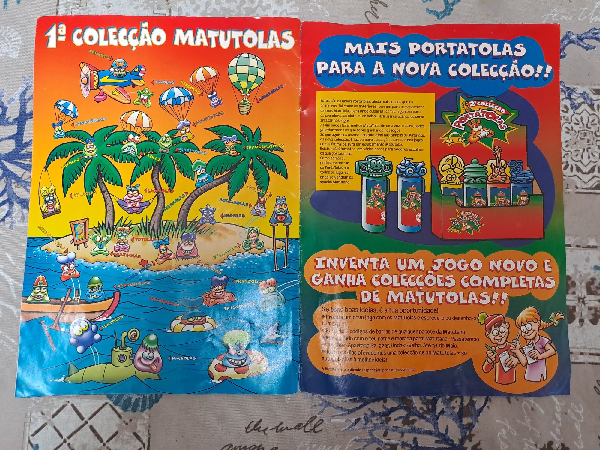 Caderneta oficial da 2ª coleção de figurinhas Matutolas