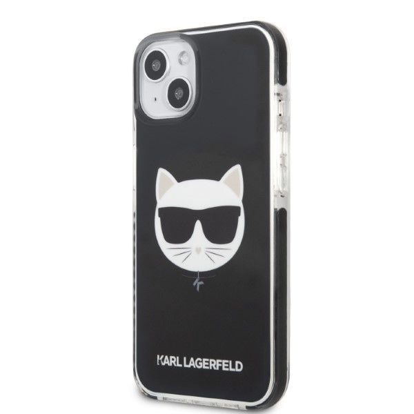 Etui Karl Lagerfeld Choupette Head dla iPhone 13/14/15 6,1" - Czarny