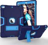 Etui do iPad 9.7" 2018/2017 Pancerne z Podstawką Niebieskie