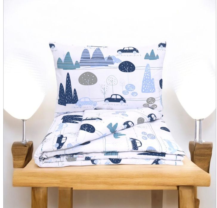 Nowa dziecięca pościel do łóżeczka Samochody