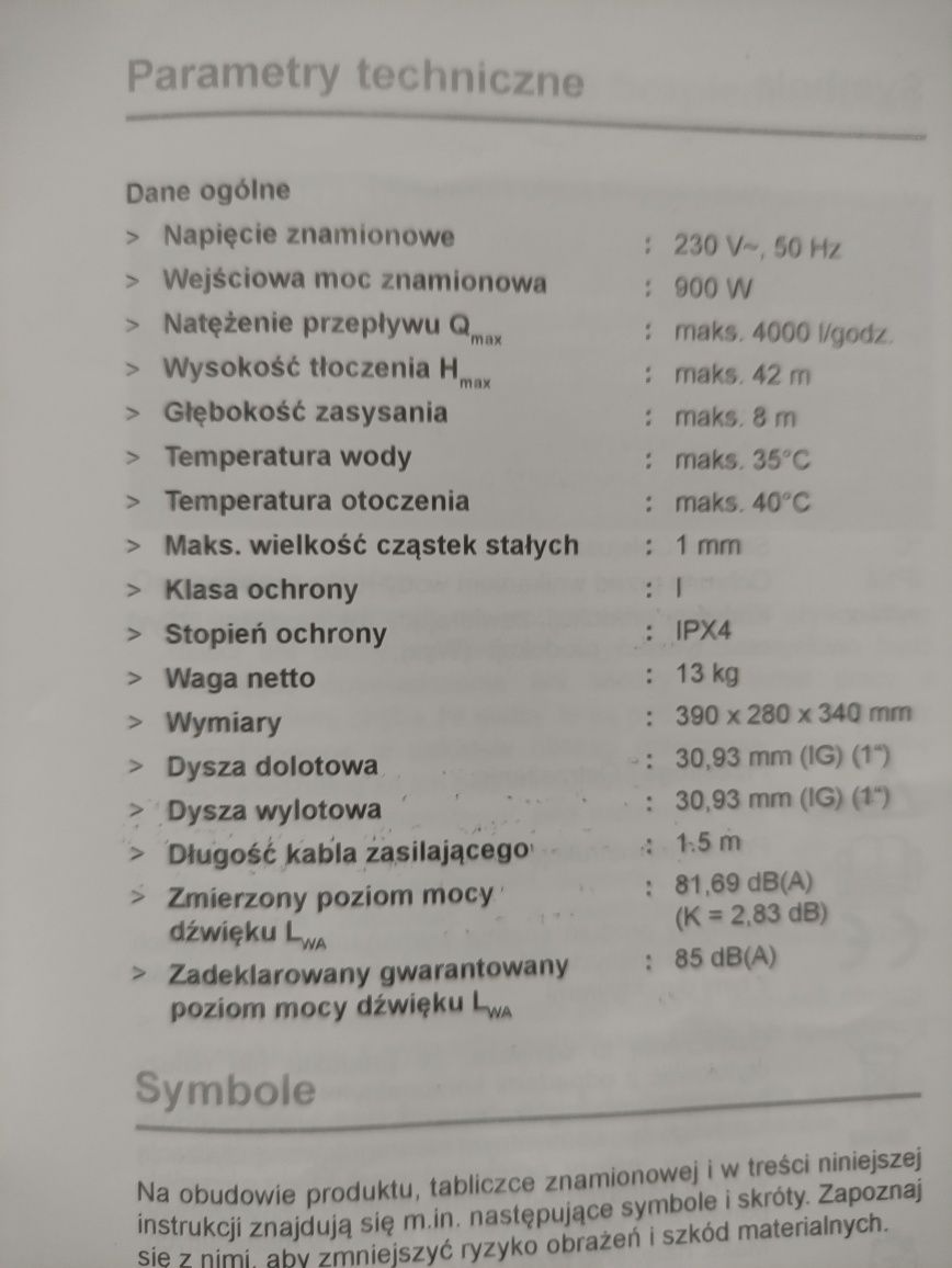 Pompa powierzchniowa MSP900-2