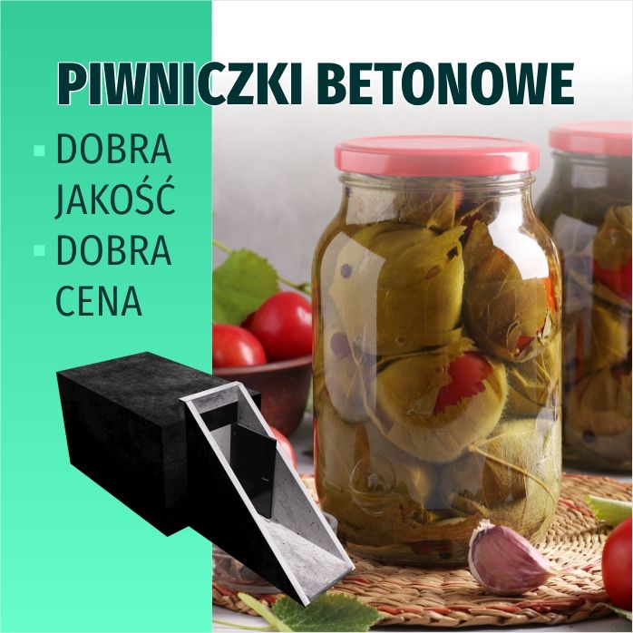 Piwniczka ogrodowa ziemianka betonowa Piwnica ogrodowa Kanał Betonowy