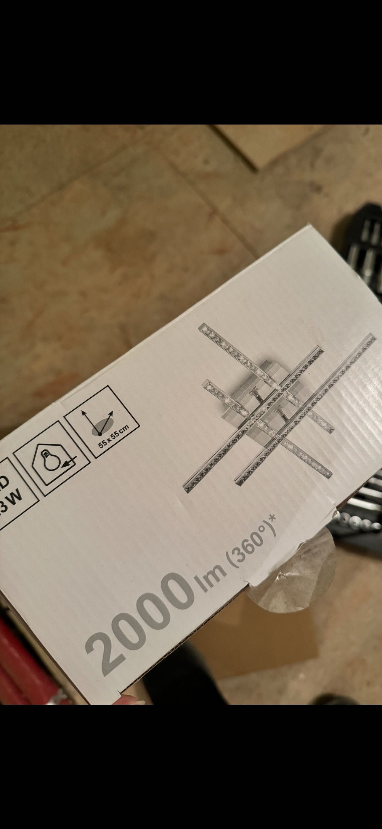 NOWY Plafon Led światło kryształki ledowe