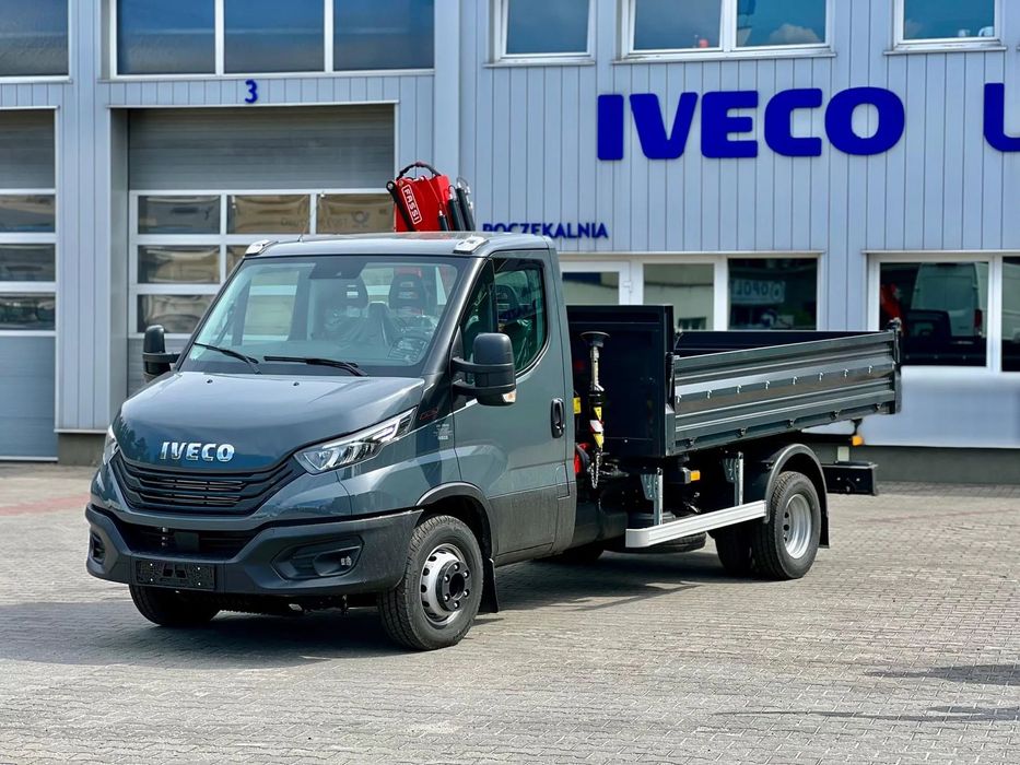 Iveco Daily  70C18 wywrot z żurawiem
