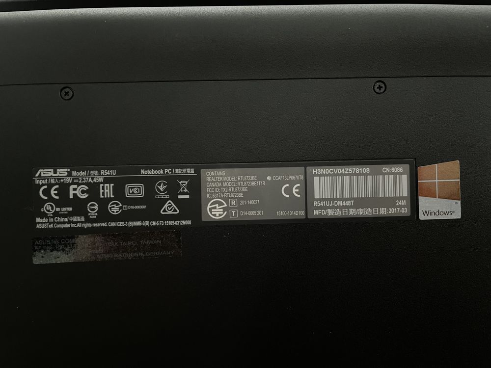 Laptop ASUS R541U, 100% sprawny! Świetny stan, ideał!