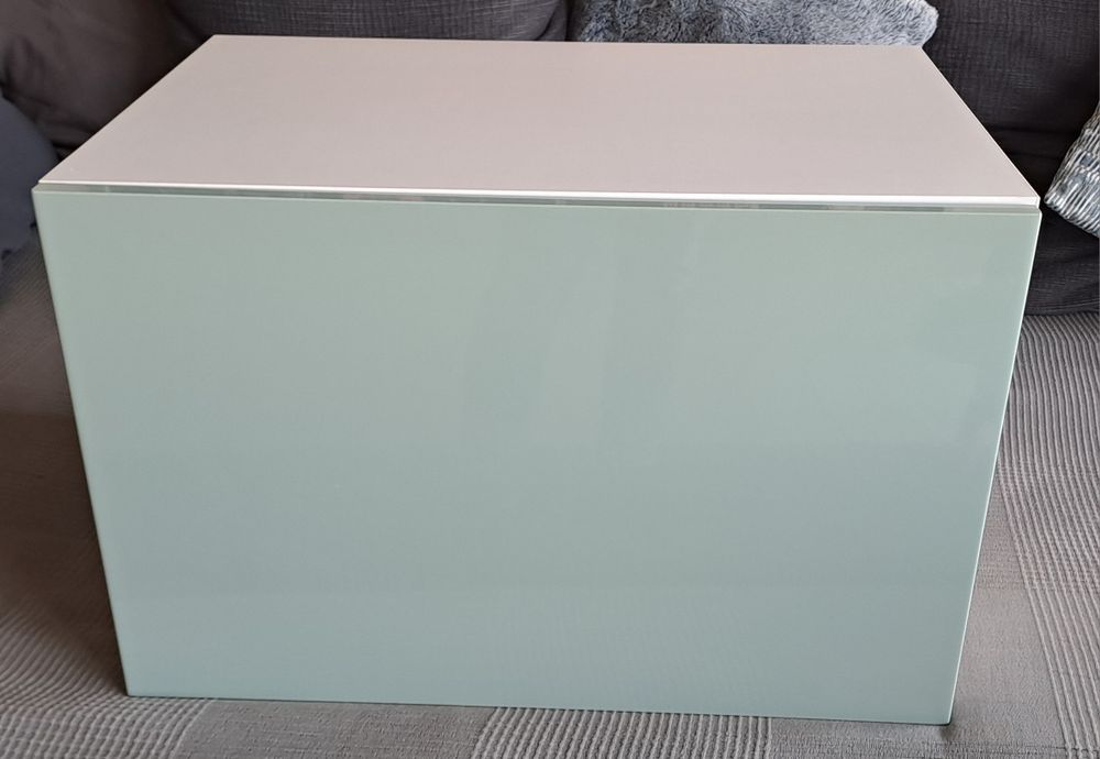 Estrutura Besta, Branco, com porta  Selsviken Azul / Acinzentado