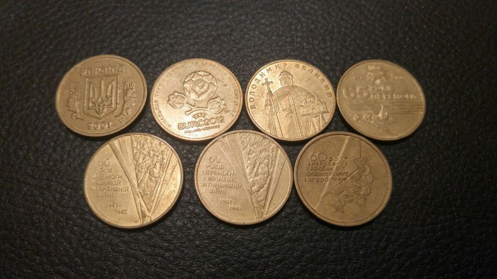 Монети 1 гривна гривня нумізматика продам монеты