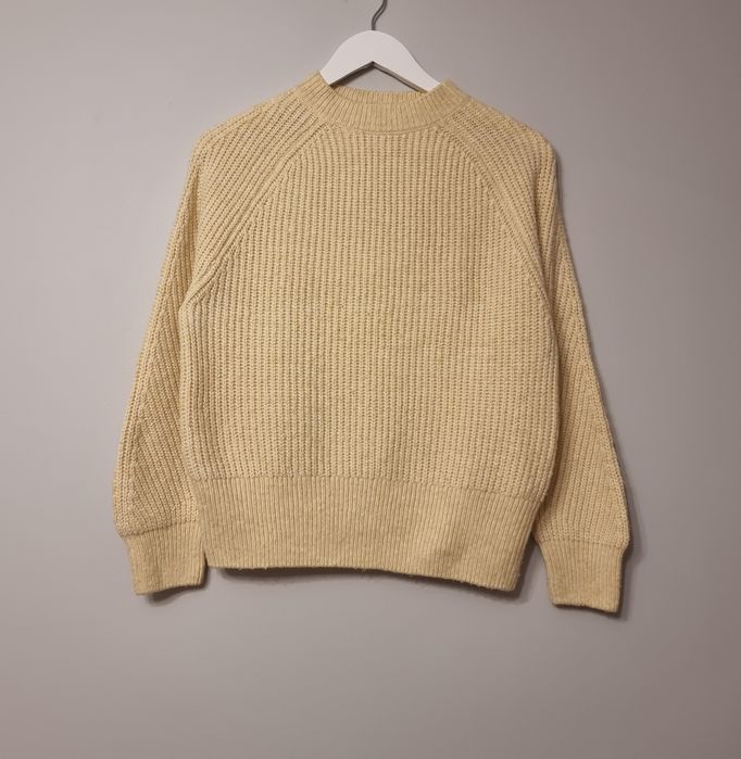 Sweter żółty damski pleciony ciepły rozmiar M Primark