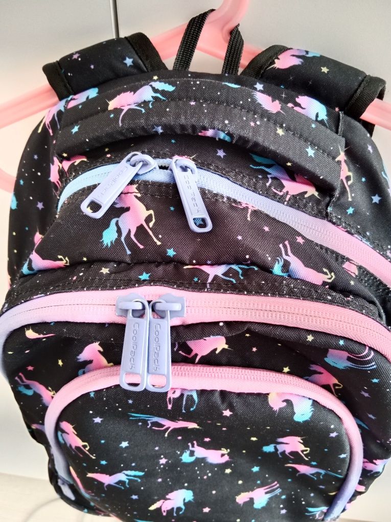 Plecak szkolny, worek na WF i saszetka CoolPack Dark unicorn