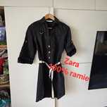 Sukienka Zara xs 34 s 36 ramio ramie szmizjerka mini koszulowa