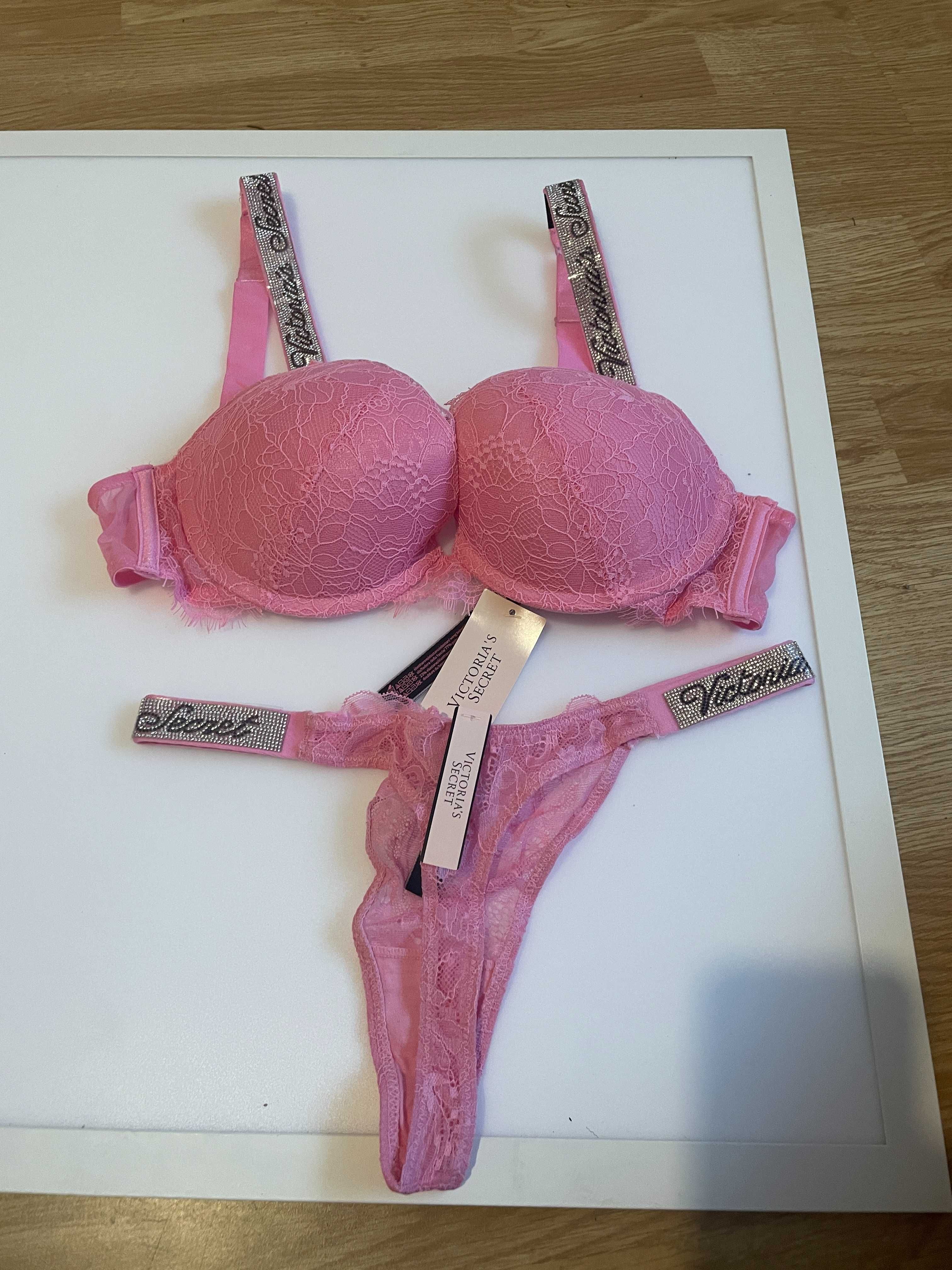 komplet bielizny victoria's secret pink v11 new,80C