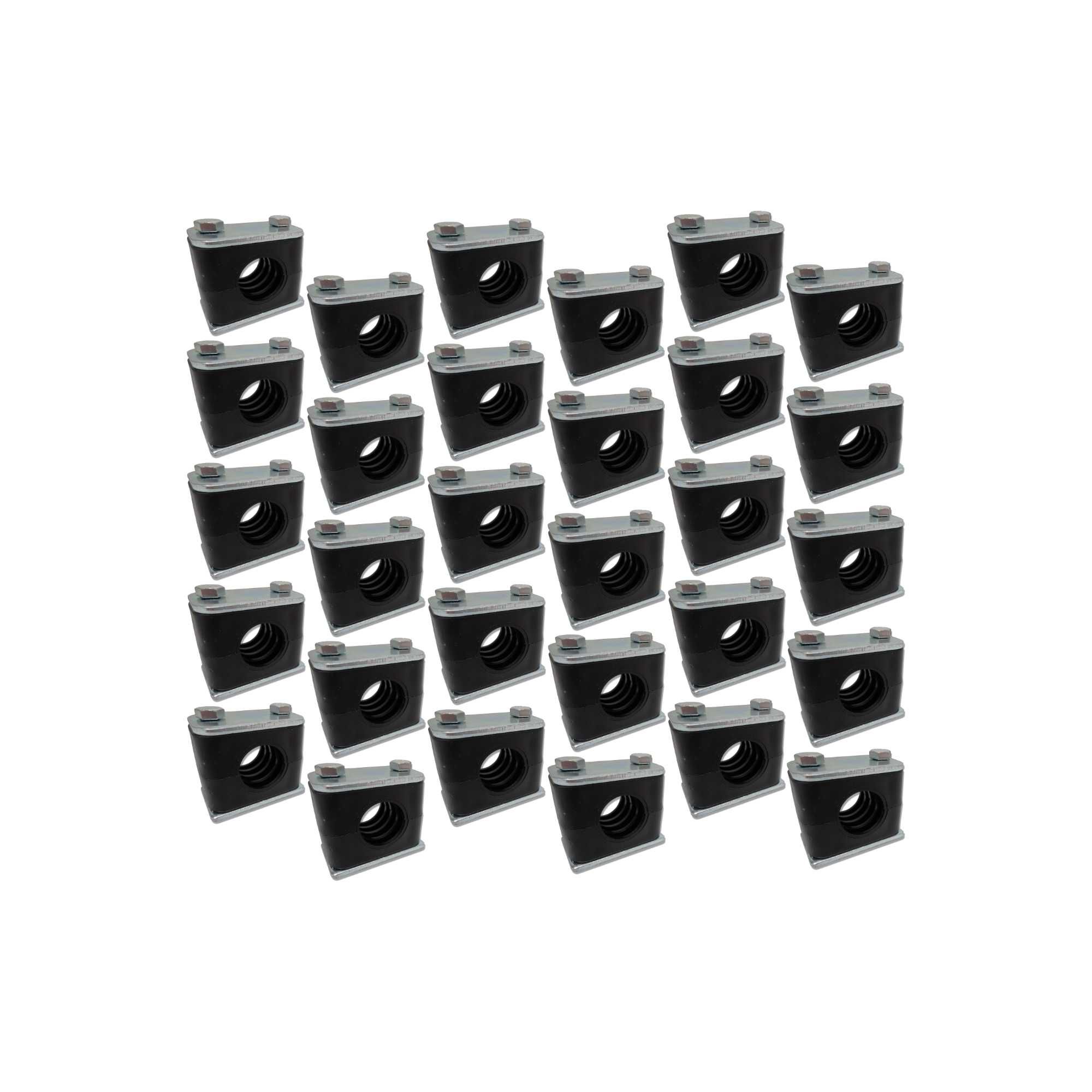30x Obejma Pojedyncza 22mm Mocowanie Przewodów Hydr [7972]