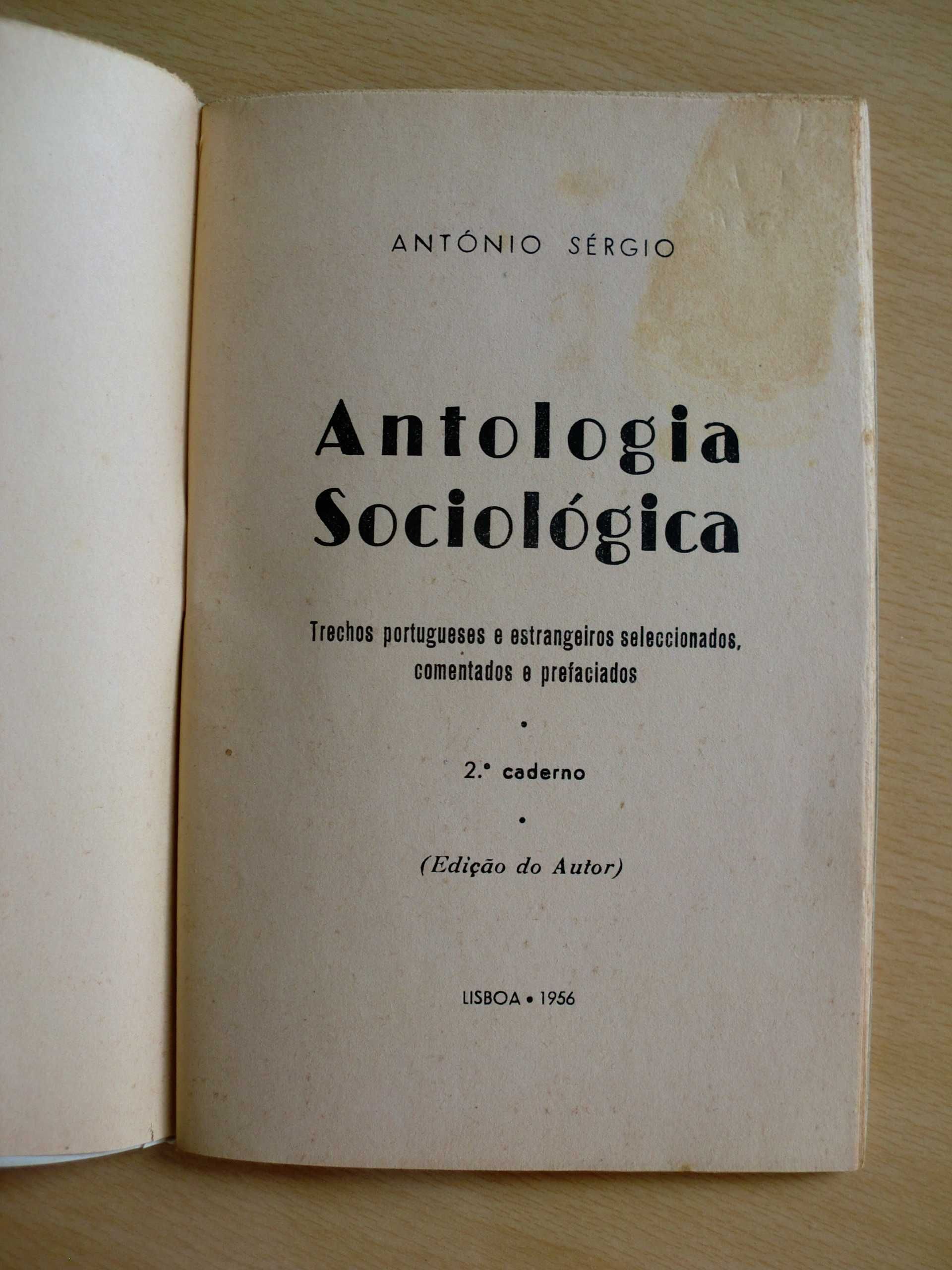 Antologia Sociológica 
de António Sérgio