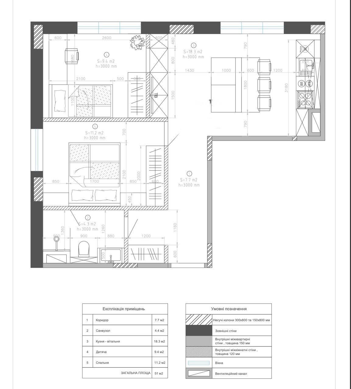 Продаж квартири 55 м2. ЖК Чеховський. Київ. Бортничі. Поруч з лісом.